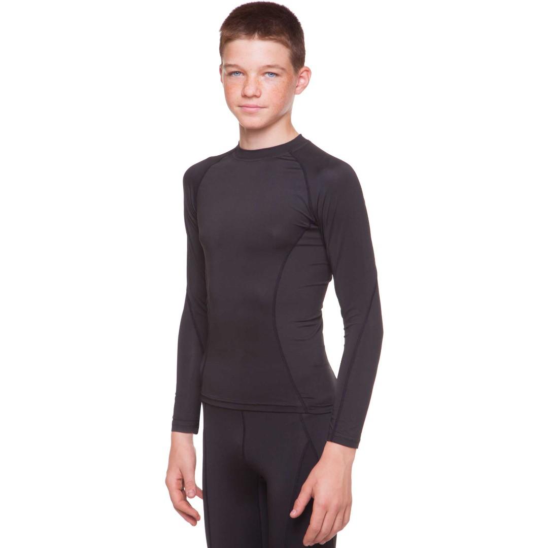 Компрессионная футболка с длинным рукавом детская Zart LD-1001T-BK, Чёрный, Размер (EU) - 128cm - #0