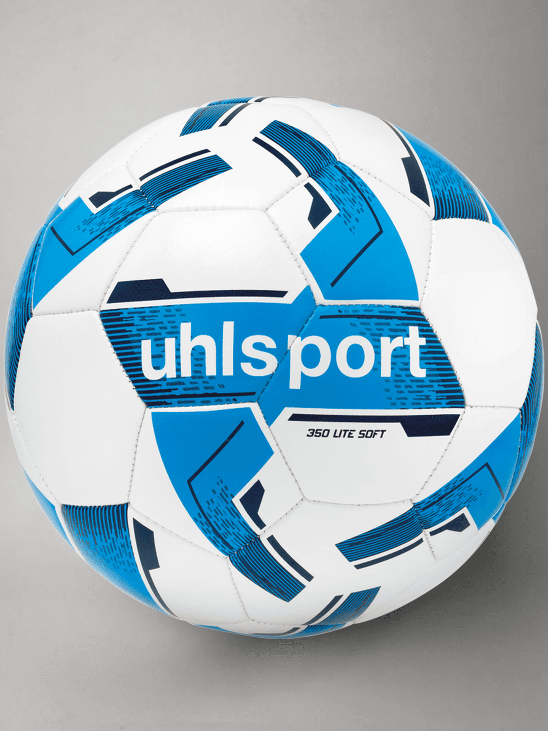 М`яч футбольний LITE SOFT 350 (white/cyan/navy) - #0