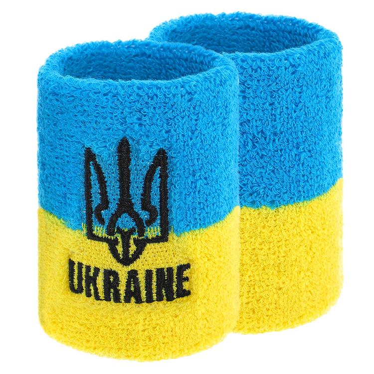 Напульсник спортивний махровий UKRAINE BC-9282-YBL 1шт, Жёлтый, Размер (EU) - 1SIZE - #1