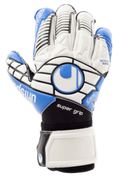 Воротарські рукавиці ELIMINATOR SUPERGRIP 360° CUT (white/black/energy blue) - #1