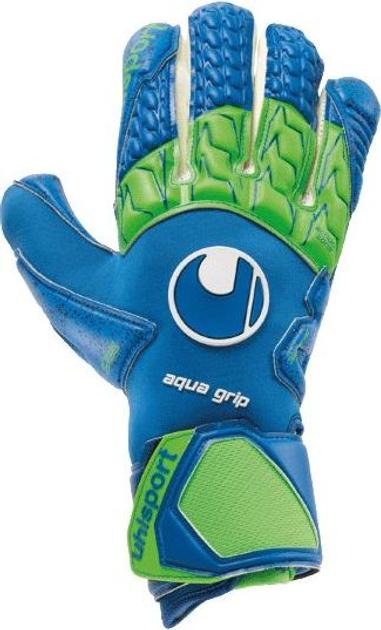 Воротарські рукавиці UHLSPORT AQUAGRIP HN (pacific blue/fluo green/white) - #1