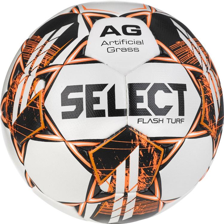 М’яч футбольний SELECT Flash Turf FIFA Basic v23 (376) біло/помар, 5 - #1
