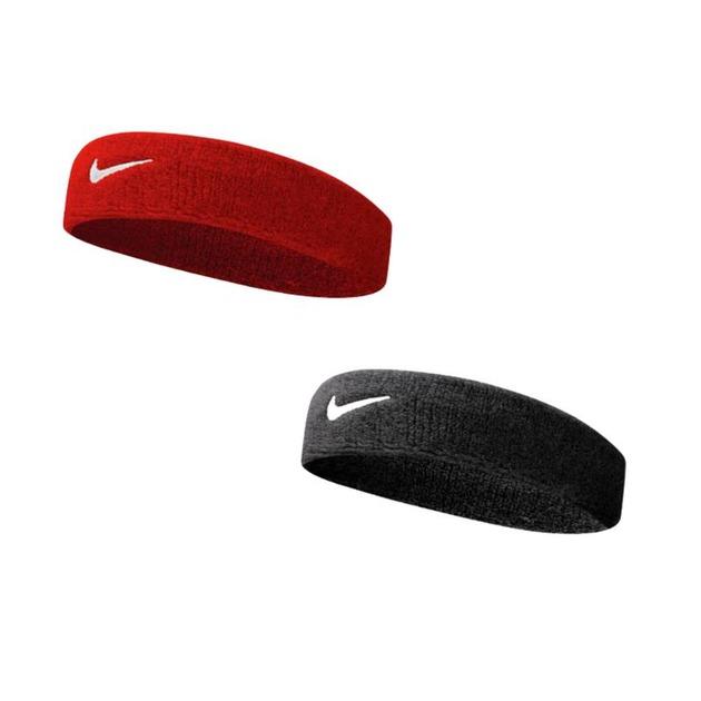 Комплект повязок Nike 2 (черная+красный) NNN07-010-601, Красный, Размер (EU) - 1SIZE - #1