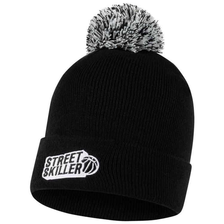 Шапка спортивная с помпоном STREETSKILLER 140104192, Чёрный, Размер (EU) - 1SIZE - #1