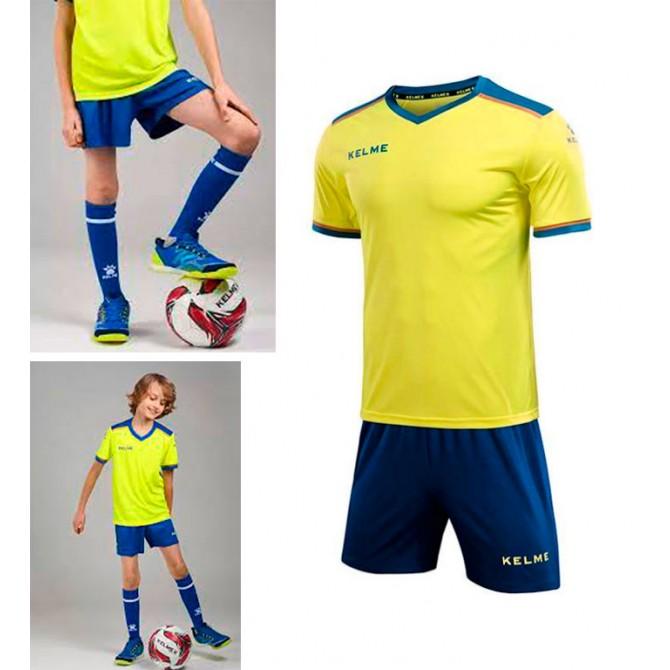 Комплект футбольної форми  Kelme жовто-синій к/р дитячий  SEGOVIA 8351ZB3158.9918 - #0