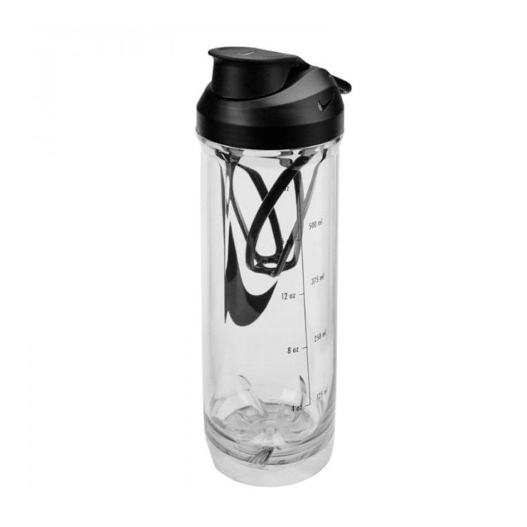 Бутылка для воды Nike TR RECHARGE SHAKER BOTTLE 2.0 24 OZ 709 мл черная N.101.0724.910.24, Чёрный, Размер (EU) - 1SIZE - #1