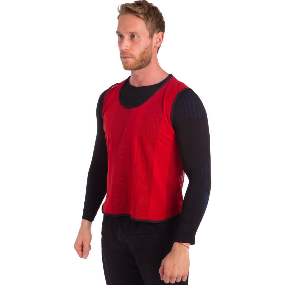 Манишка для футбола мужская цельная (сетка) MATSA CO-5461-R, Красный, Размер (EU) - S-M Манишка для футбола мужская цельная (сетка) MATSA CO-5461-R, Красный, Размер (EU) - S-M - #0