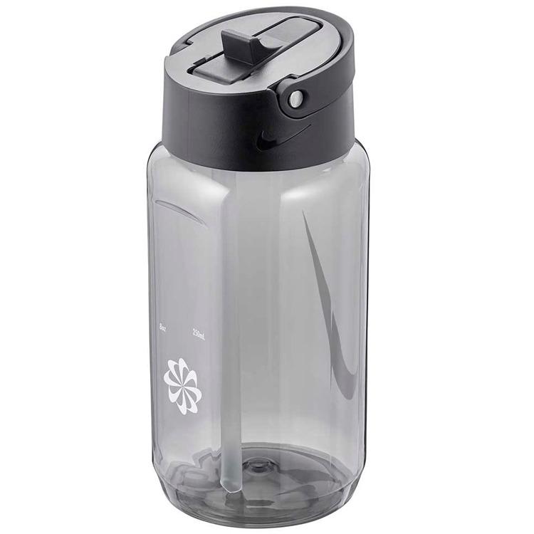 Бутылка для воды Nike TR RENEW RECHARGE STRAW BOTTLE 16 OZ 473 ml серая N.100.7640.072.16, Белый, Размер (EU) - 1SIZE - #0