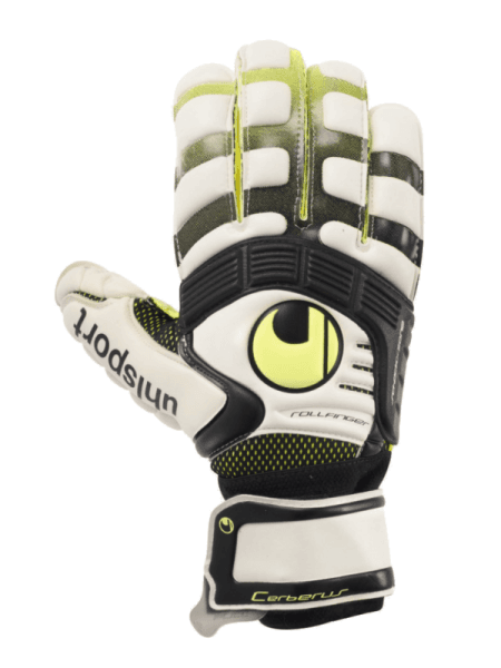 Воротарські рукавиці CERBERUS ABSOLUTGRIP ABSOLUTROLL (white/fluor yellow/black) - #1