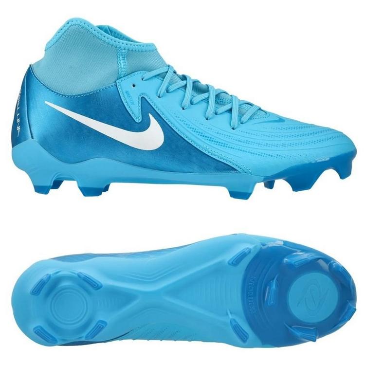Футбольные бутсы Nike PHANTOM LUNA II ACADEMY FG/MG голубые FD6725-400, Голубой, Размер (EU) - 40.5 - #1