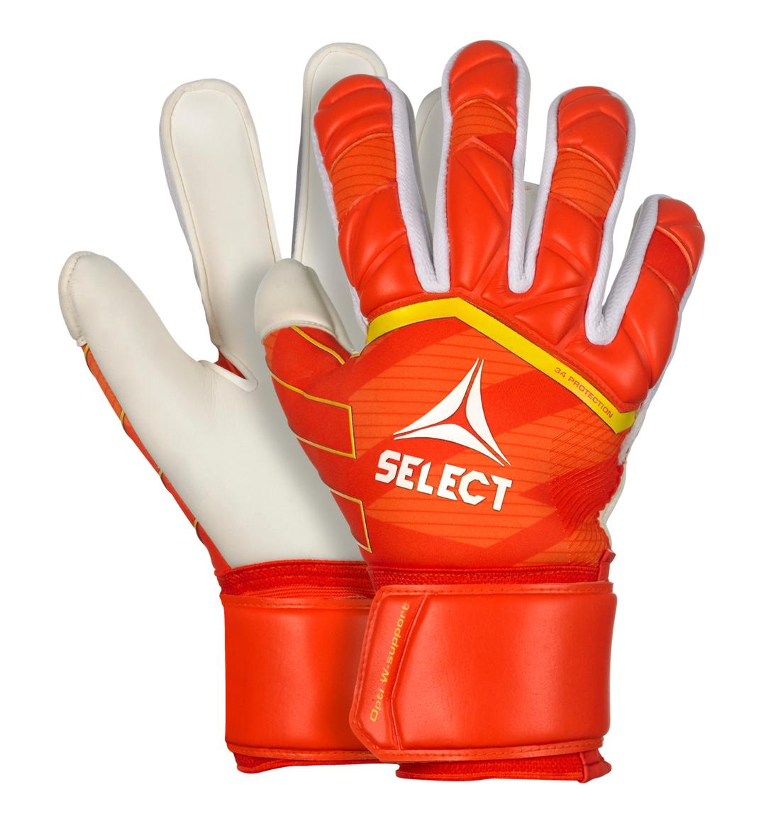 Рукавички воротарські SELECT 34 Protection v24 (606) помаранч/білий, 10 - #0