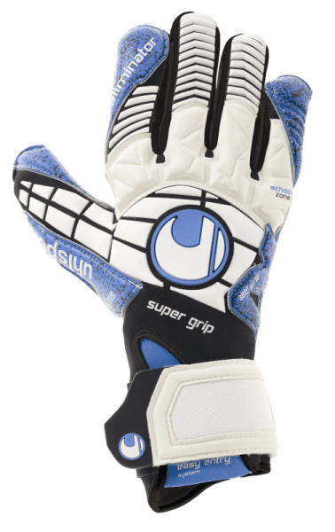 Воротарські рукавиці ELIMINATOR 360° SUPERGRIP package (white/black/energy blue) - #1