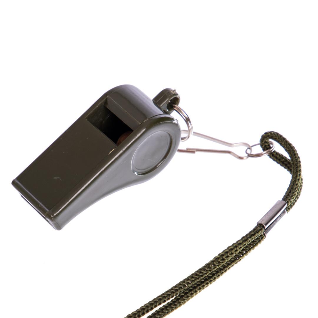 Свисток спортивный судейский пластиковый со шнурком TENGMA C-7006, Чёрный, Размер (EU) - 1SIZE - #0