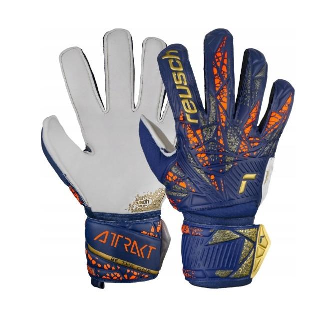Вратарские перчатки Reusch Attrakt Grip Junior 5472815-4410, Темно-синий, Размер (EU) - 6.5 - #0