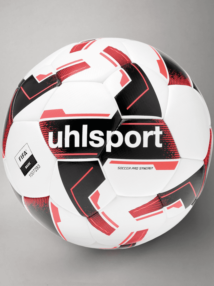 М`яч футбольний SOCCER PRO SYNERGY	(white/black/fluo red) - #1