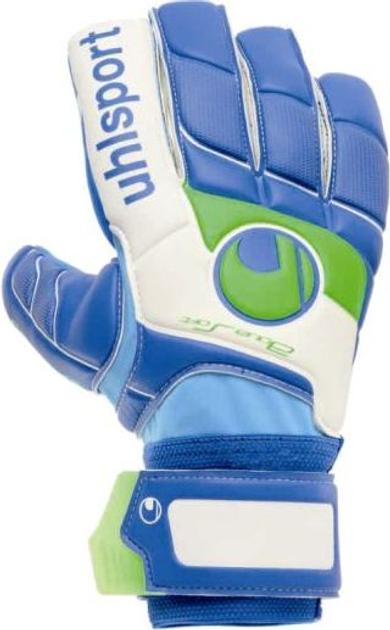 Воротарські рукавиці Uhlsport FANGMASCHINE AQUASOFT HN ION-MASK (pure white/pacific/sky) - #0