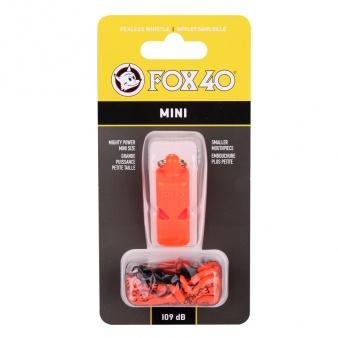 Свисток для арбитра Fox 40 Mini Safety со шнурком 9803-0308, Оранжевый, Размер (EU) - 1SIZE - #0