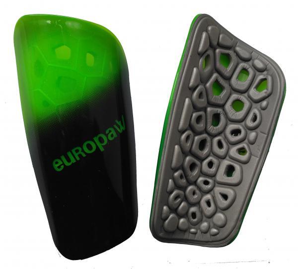 Щитки футбольные Europaw light черно-зеленый 02461-Light-G-2, Чёрный, Размер (EU) - 1SIZE - #0