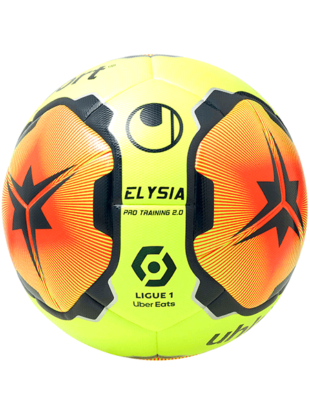 М'яч футбольний напівпрофесійний ELYSIA PRO TRAINING 2.0 (fluo yellow/fluo red/navy) - #1