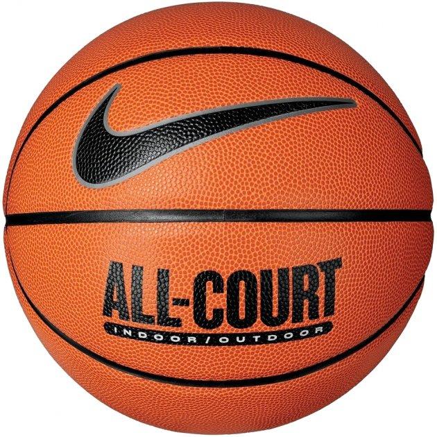 Баскетбольный мяч Nike All Court (размер 7, коричневый) N.100.4369.855.07, Коричневый, Размер (EU) - 7 - #1