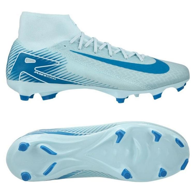 Футбольные бутсы Nike Air Zoom Mercurial Superfly 10 Academy FG/MG FQ1456-400, Голубой, Размер (EU) - 40 - #1