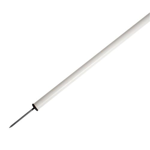 Кутовий флагшток з металевим наконечником SELECT Corner pole with metal tip (011) сірий - #1