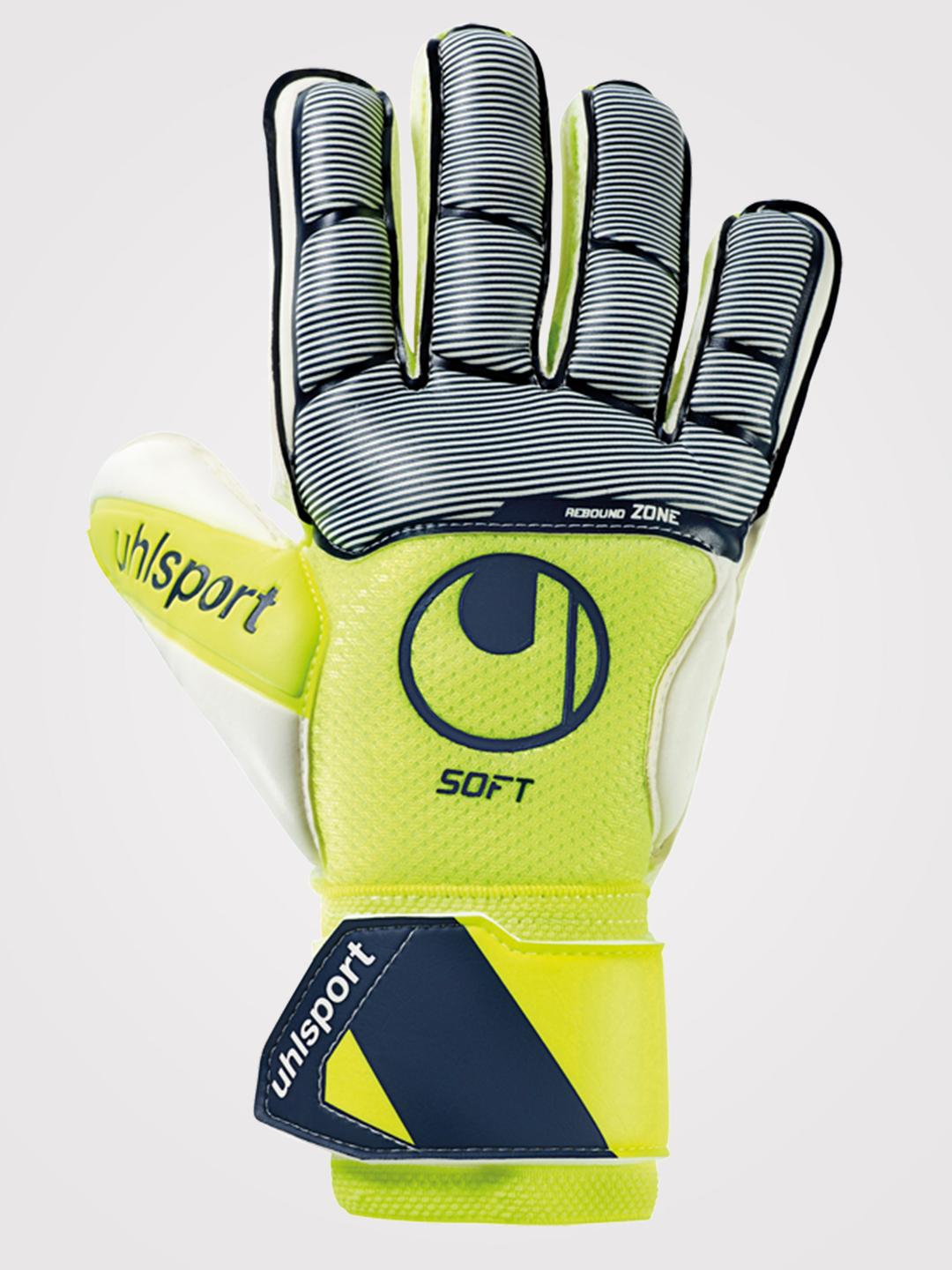 Воротарські рукавиці Uhlsport UHLSPORT SOFT ADVANCED	 (fluo yellow/navy/white) - #0