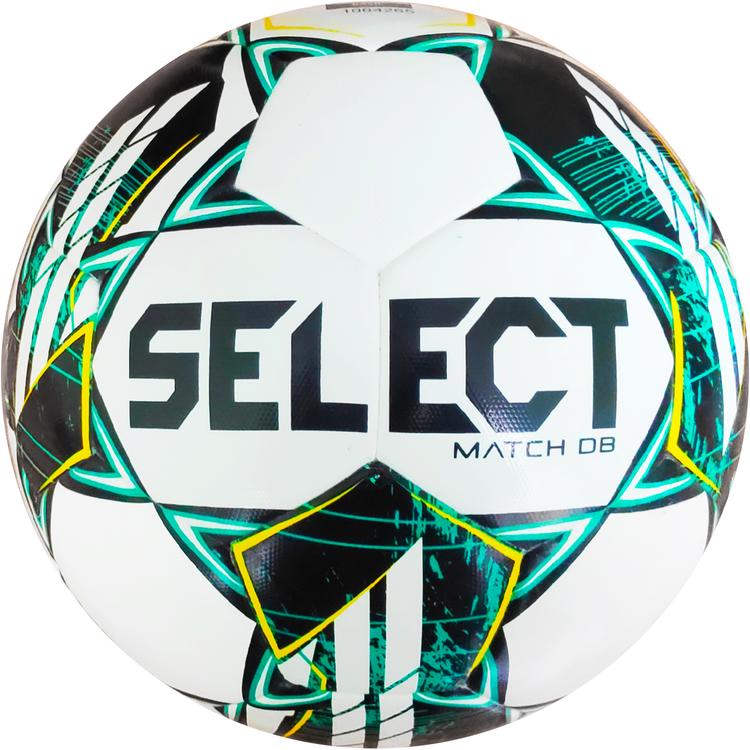 М’яч футбольний SELECT Match DB v23 (338) біл/зелений, 5 - #1