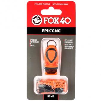Свисток для арбитра Fox 40 Epik со шнурком 8803-0308, Оранжевый, Размер (EU) - 1SIZE - #1