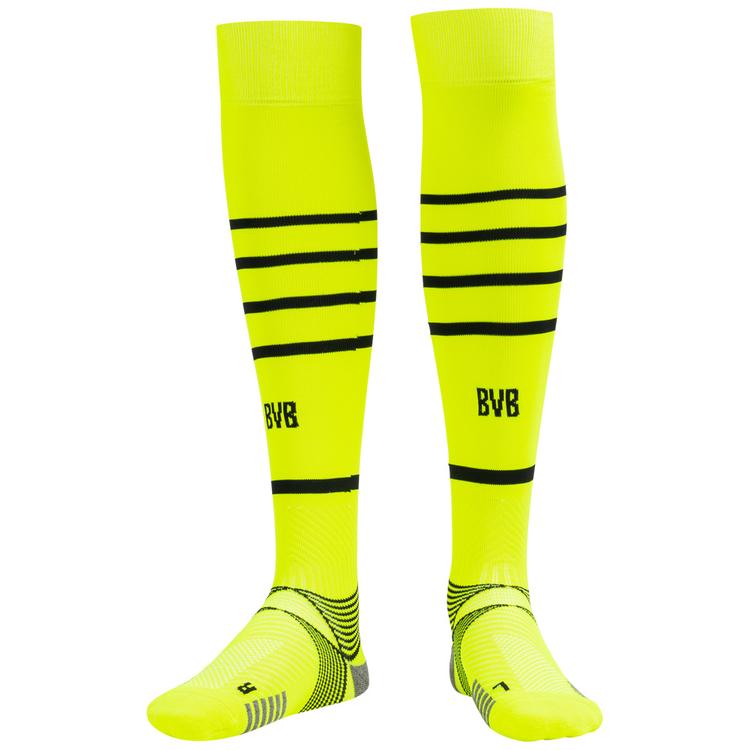 Футбольные гетры с логотипом Borussia Dortmund BVB PUMA 759099-03, Неоновый, Размер (EU) - 4 (43-46) - #1