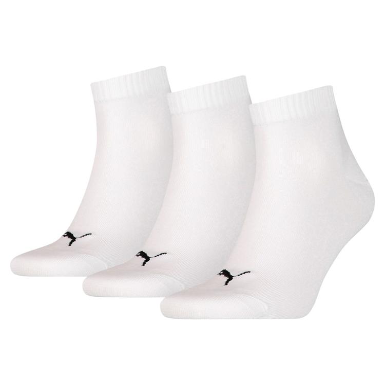 Спортивные носки Puma Unisex Quarter Plain 3-Pakk 906978-33, Белый, Размер (EU) - 2 (35-38) - #1