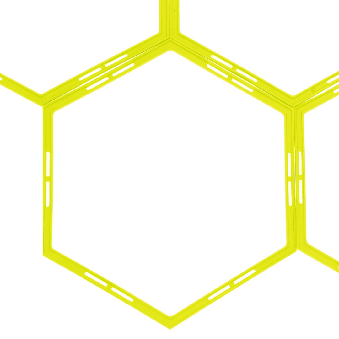 Тренировочная гексагональная сетка Agility Grid SP-Sport C-1412 55x48см салатовая, Салатовый, Размер (EU) - 1SIZE - #0