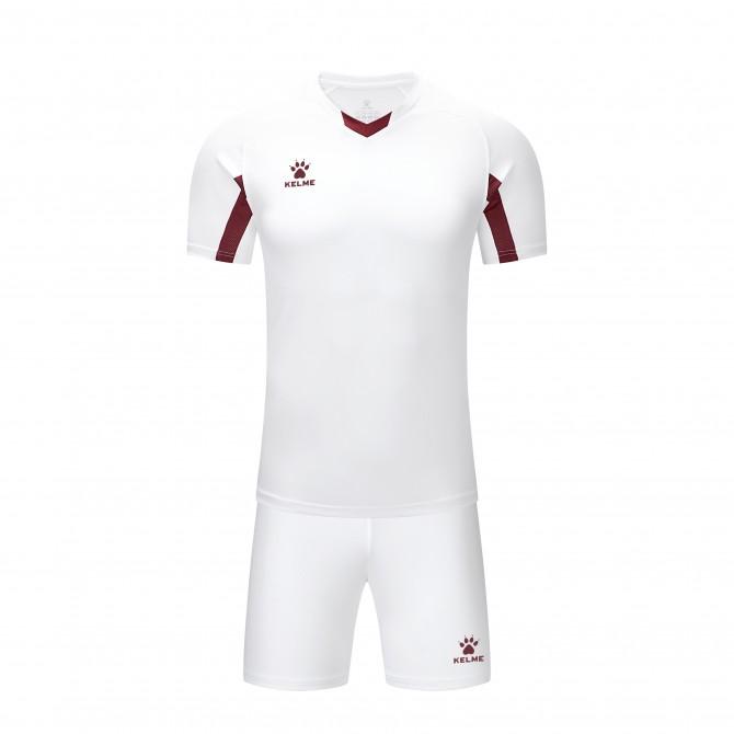 Комплект футбольної форми Kelme біло-бордовий  к/р LEON 7351ZB1129.9158 - #1