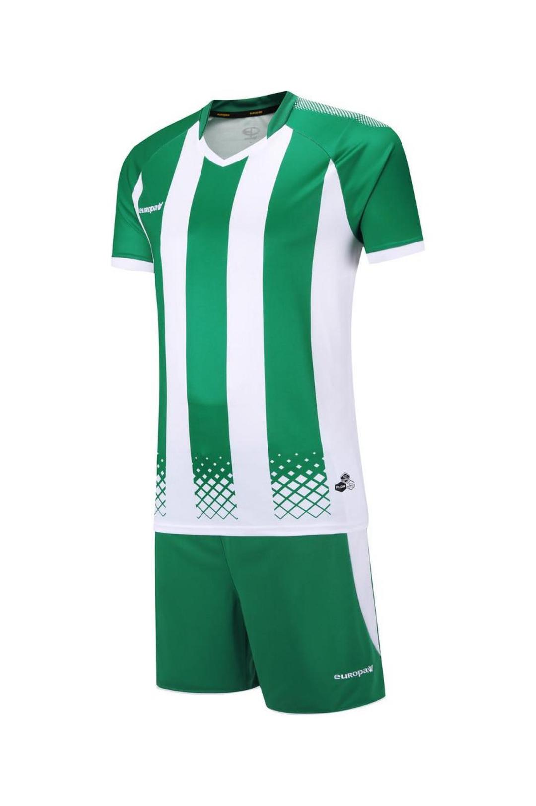 Футбольная форма Europaw 020 зелено-белая - #0
