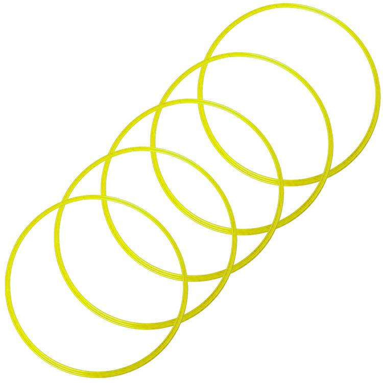 Кольца тренировочные Agility Sports Coordination Rings d-48 cm Pack 5шт 228053, Жёлтый, Размер (EU) - 48 cm - #1