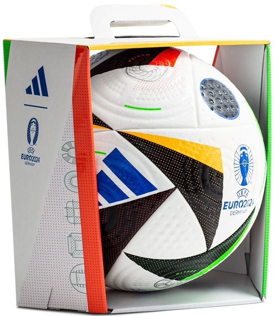 Мяч футбольный Adidas EURO24 Fussballiebe 2024 Pro IQ3682, Белый, Размер (EU) - 5 Мяч футбольный Adidas EURO24 Fussballiebe 2024 Pro IQ3682, Белый, Размер (EU) - 5 - #0