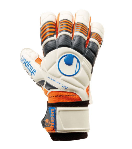 Воротарські рукавиці ELIMINATOR SUPERSOFT BIONIK (white/fluor orange/black) - #1