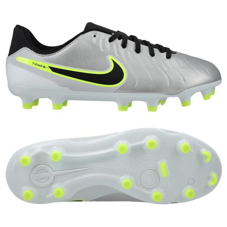 Детские бутсы Nike Tiempo Legend 10 Academy FG/MG Junior DV4348-001, Серебро, Размер (EU) - 32 - #1