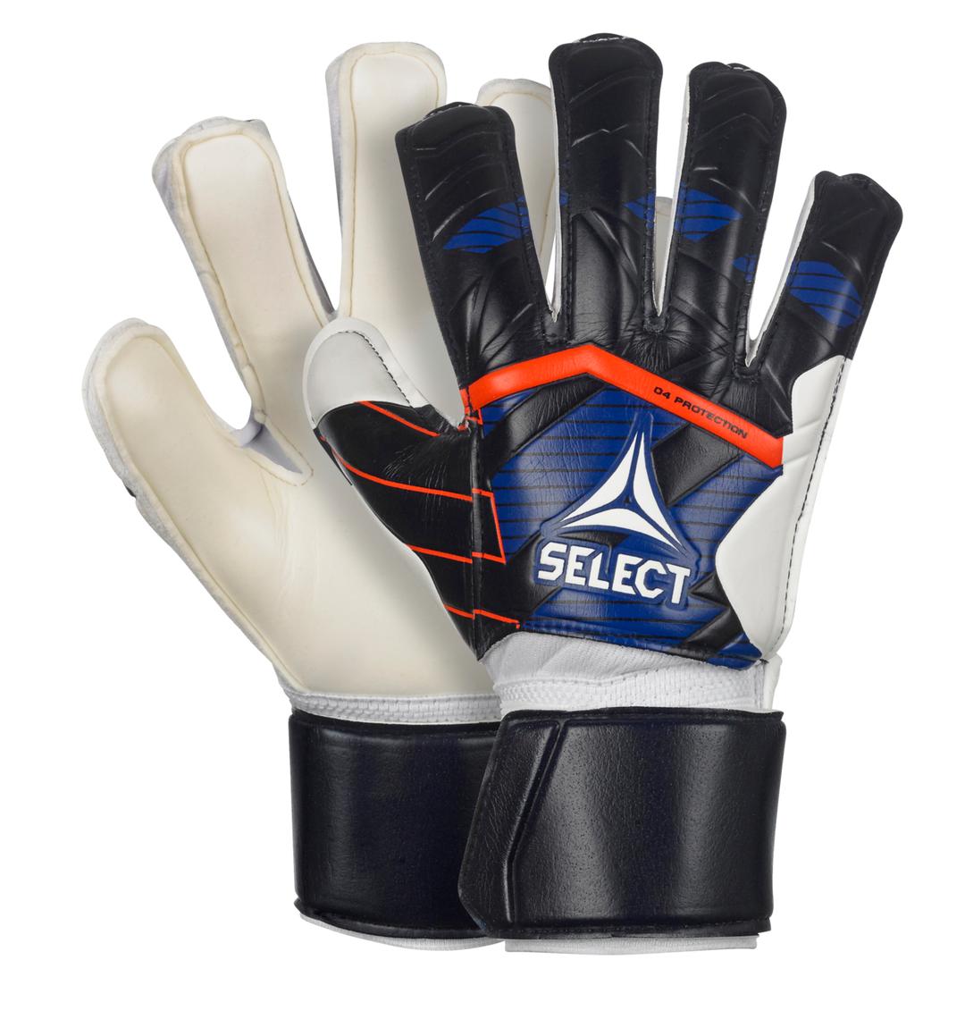Воротарські рукавиці SELECT GOALKEEPER GLOVES 04 PROTECTION v24, (202) син/білий, 2 Воротарські рукавиці SELECT GOALKEEPER GLOVES 04 PROTECTION v24, (202) син/білий, 2 - #0