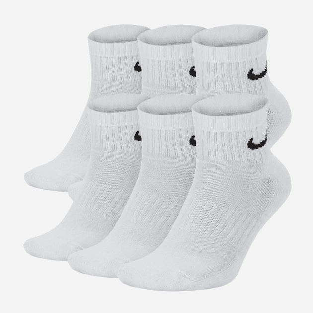 Носки Nike Everyday Cush Ankl (6шт) SX7669-100
, Белый, Размер (EU) - 38-42 - #1