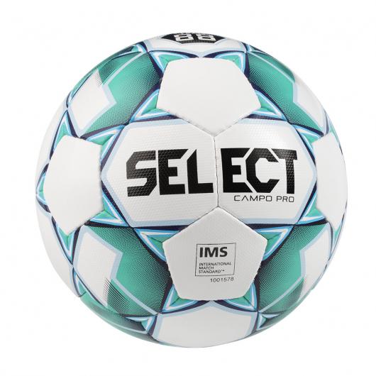 М’яч футбольний SELECT Campo Pro (015) біл/зелен, 3 - #1