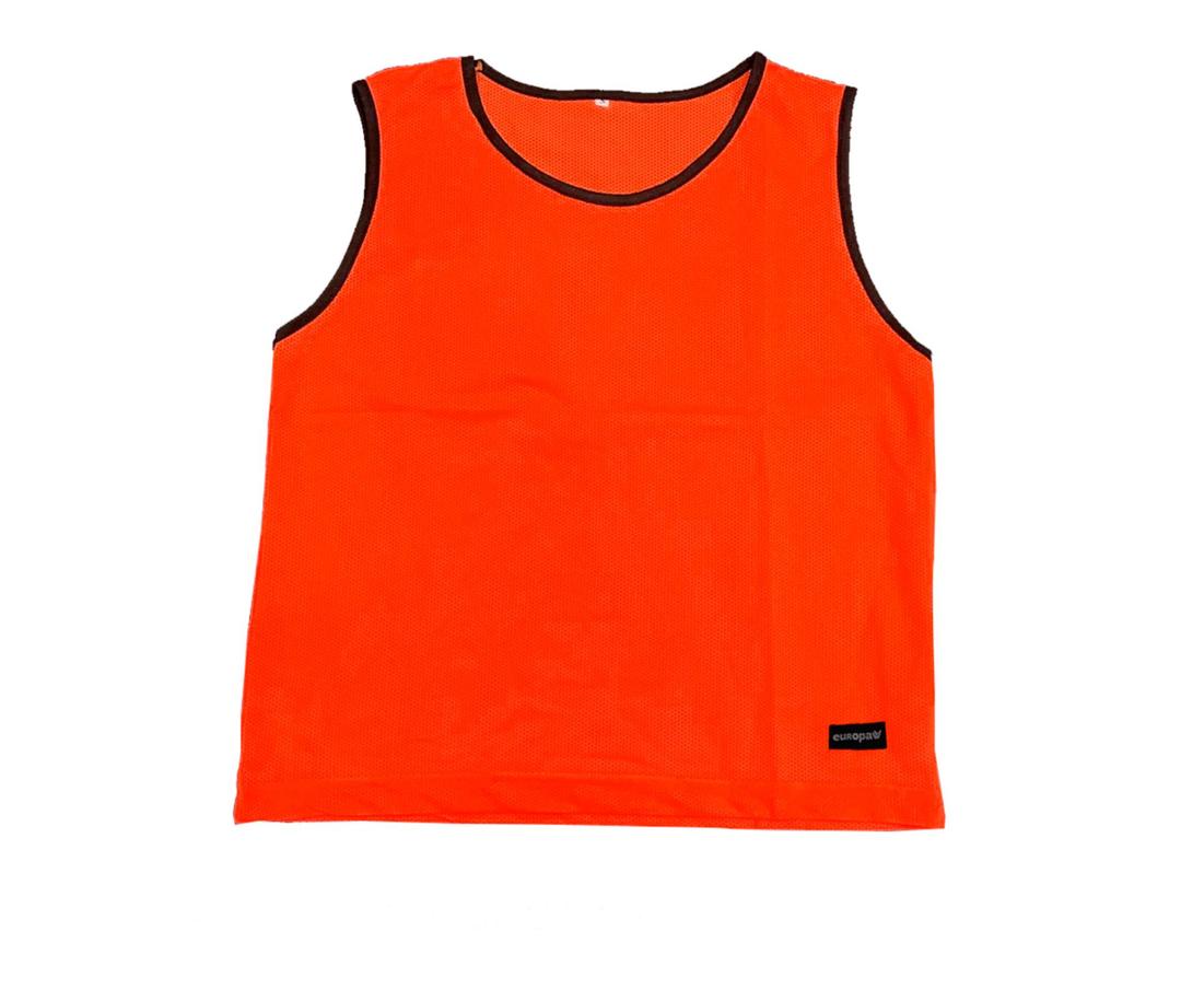 Манишка футбольная Europaw детская XS-S 135-155 cm красная - #0