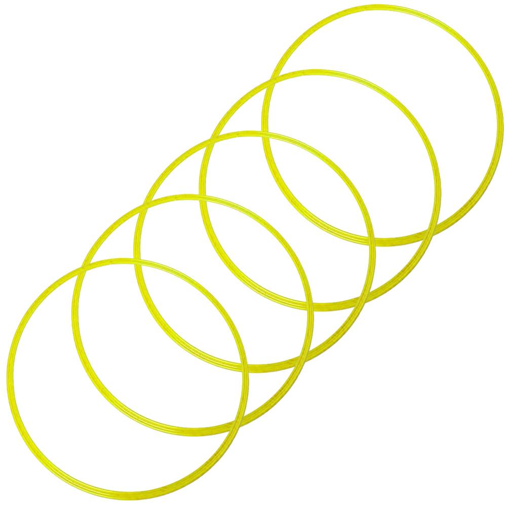 Кольца тренировочные Agility Sports Coordination Rings d-48 cm Pack 5шт 228053, Жёлтый, Размер (EU) - 48 cm - #0