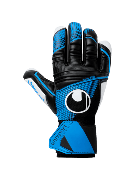 Воротарські рукавиці uhlsport Soft HN Comp (black/fluo blue/white) - #1