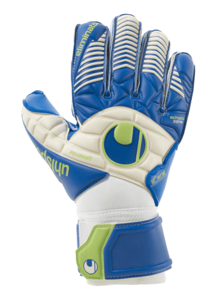 Воротарські рукавиці ELIMINATOR AQUASOFT (white/pacific/fluo green) - #0