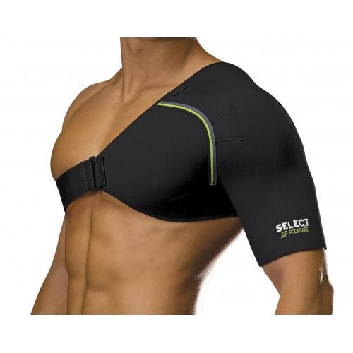Бандаж для плеча SELECT 6500 Shoulder support (228) чорн/зел, XXXL - #1