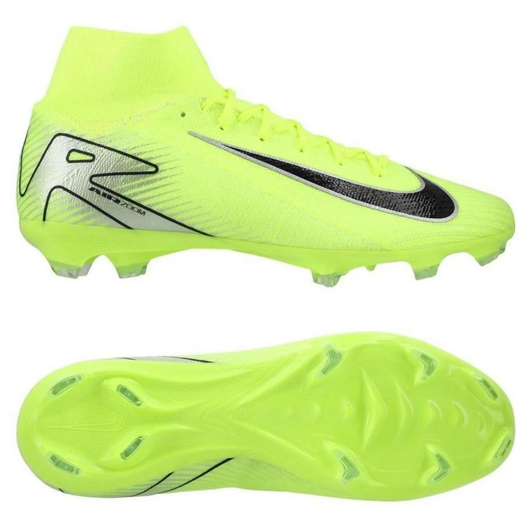 Футбольные бутсы Nike Air Zoom Mercurial Superfly X Pro FG HF9433-700, Неоновый, Размер (EU) - 39 - #1