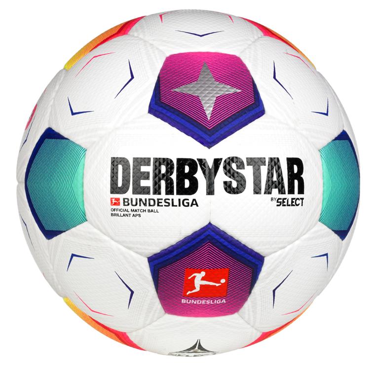 М’яч футбольний SELECT DERBYSTAR Bundesliga Brillant APS v23 (634) біло/син/фіолет, 5 - #1