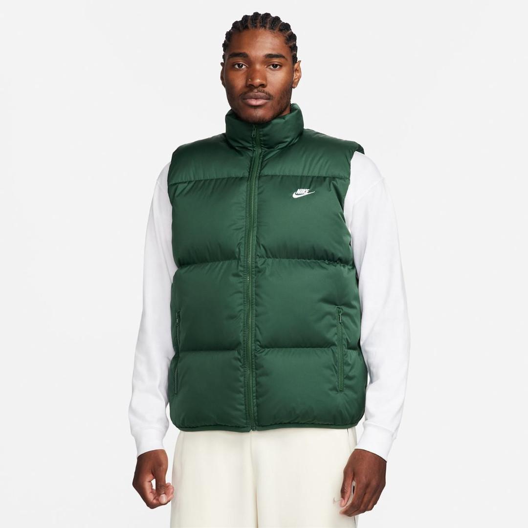 Жилет спортивный Nike Sportswear Club Water-Repellent Puffer FB7373-323, Зелёный, Размер (EU) - XS - #0