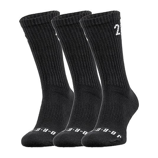 Носки Jordan Essentials Crew Socks DA5718-010 (3пары), Чёрный, Размер (EU) - 34-38 - #1